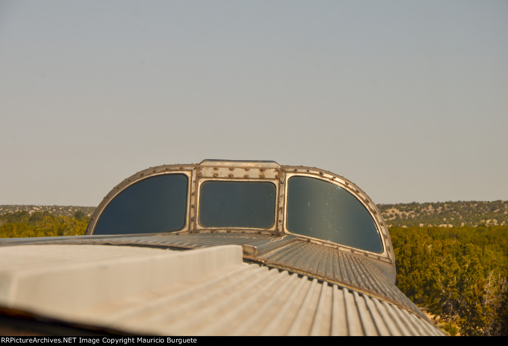 Grand Canyon Railway view from Coconino Dome interior